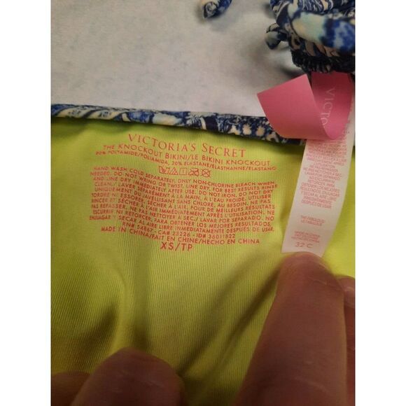 Victorias Secret Bikini 2 Piece The Fabulous 32C Knockout Bottoms XS - Picture 3 of 3
